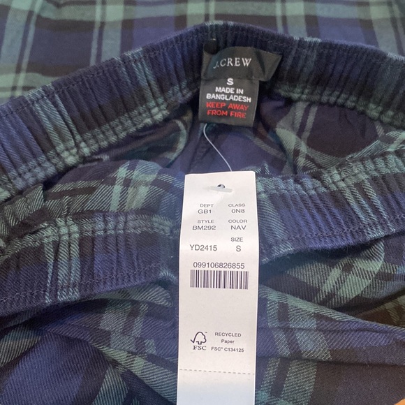 J. Crew Buffalo Check Flannel Pajama Jogger - Picture 9 of 12
